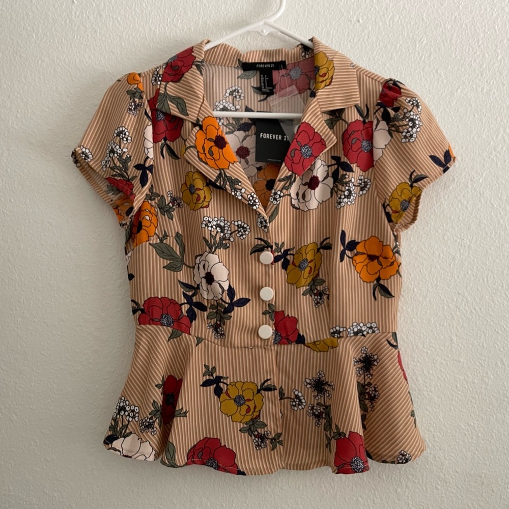 Forever 21 crop blouse